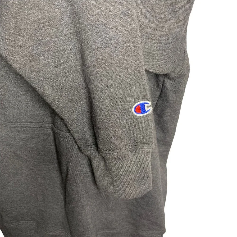 Champion Pullover Eco Fleece Hoodie XL Grey Sweatshirt Kangaroo Pocket